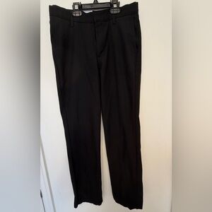 Flynn O’Hara Boys Black Trousers Size 16R Uniform Pant Straight Leg Adjustable